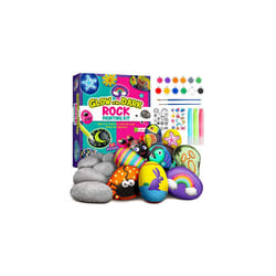 Rock Painitng Kit - Arts and Crafts for Kids - Paint Your Own Rock Sets for Kids with Glow in The Dark Painting - Gifts for Kid Ages 5 6 7 8 9 10