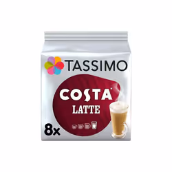 Tassimo Costa Latte Medium Roast Coffee Pods x8 Pack of 5 Total 40 Drinks