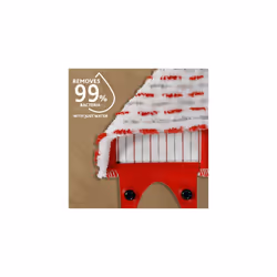 Vileda 1-2 Spray Mop, Microfibre Flat Floor Spray Mop with Extra Head Replacement, Set of 1x Mop and 1x Refill, Red