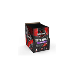 Jack Link's Beef Jerky, Teriyaki Flavour, Multipack of 12 x 25g Bags, High Protein Meat Snack, Made with Premium Beef