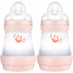 Easy Start Self Sterilising Anti Colic Baby Bottle 2 Pack 2 x160 ml MAM Baby Bottle Slow Flow MAM Teats Size 1 Newborn Essent ...