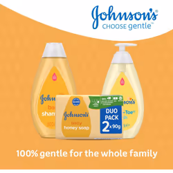 Johnson's Baby Honey soap Duo, Yellow, 90 g (Pack of 2)