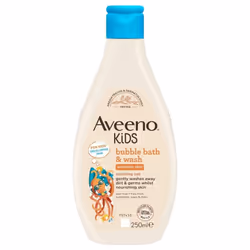 Aveeno Baby KIDS Bubble Bath Wash 250ml Enriched with Soothing Oat Extract Foam Body Wash Developed Your Little Superhero Chi ...
