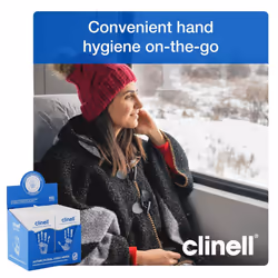 Clinell Antimicrobial Hand Wipes  Sanitising Wipes Ideal for Travel  Dermatologically Tested Kills 99.99% of Germs Pack of 100 Sachets