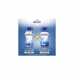 Aptamil Advanced 1 First Infant Baby Milk Ready to Use Liquid Formula, from Birth, 200ml (Pack of 12)