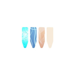 Brabantia 191527 Ironing Board Cover with 2 mm Foam - 124 x 45 cm, Wide, Neutral Assorted Colours