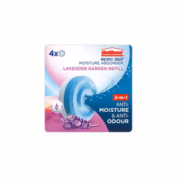 Unibond 2779194 AERO 360? Moisture Absorber Lavender Garden Refill Tab, aromatherapy, ultra-absorbent and odour-neutralising, ...