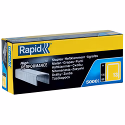 Rapid High-Performance Staples for Textiles, Finewire No. 13, Leg Length 6mm, Staple Gun Staples, Galvanised Steel, 5000 Piec ...