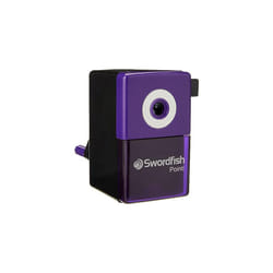 Swordfish ?Pointi? Desktop Manual Pencil Sharpener with Helical Blade and Auto Stop Function [40235], black