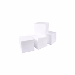 4 Pack Foam Cube Squares for Crafts - Polystyrene Blocks for DIY Projects, Models, Arts Supplies (15.2 x 15.2 x 15.2 cm, Whit ...