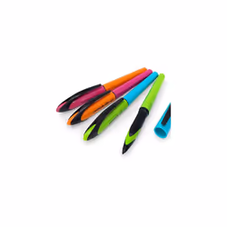 uni-ball Air ? 0.5mm Rollerball - Blue, Green, Pink and Orange Barrel - Black Ink ? Pack of 4 - UBA-188E-M