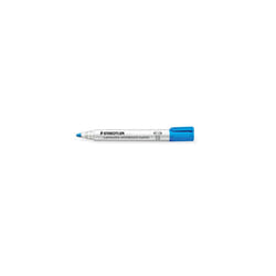 Staedtler Lumocolor whiteboard marker, light blue, line width 2.00 mm, quick-drying, low odour, long life, blocked tip, 10 whiteboard markers in