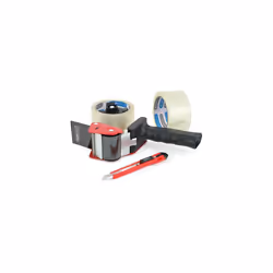 Rapesco 1557 Germ-Savvy Antibacterial, 960 Tape Dispenser with 2 Clear Packing Tapes & Cutter