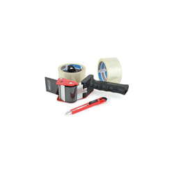 Rapesco 1557 Germ-Savvy Antibacterial, 960 Tape Dispenser with 2 Clear Packing Tapes & Cutter