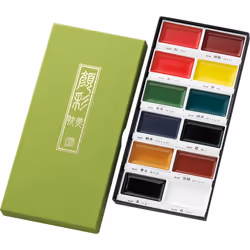 Kuretake Gansai Tambi Japanese Watercolour Paints (12 Colour Set)