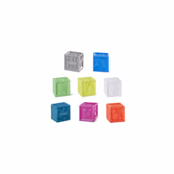 Infantino Sensory Balls Blocks & Buddies - 20 piece basics set for sensory exploration, fine and gross motor skill development and early introduction