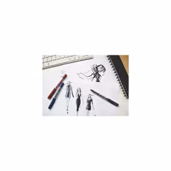uni-ball UB-150 Eye Micro Rollerball Pens, Black Uni Super Ink, .5mm Nib, Box of 12