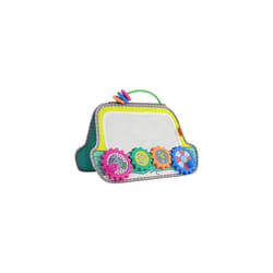Infantino Busy Board Mirror & Sensory Discovery Toy Boat for Fine Motor Skill Development with Gears, Beads, High Contrast Prints, Tummy Time, Sit &