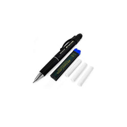 Faber-Castell Grip Plus Mechanical Pencil - 0.7mm - Black Barrel + Super-Polymer 0.7mm HB Leads + Eraser Refills