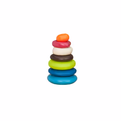 B. Toys ? Skipping Stones ? Textured Stacking Rings ? Classic Ring Stacker for Babies ? Non-Toxic Bpa-Free ? Early Developmen ...
