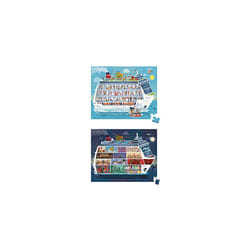 Janod - 2 Puzzles Cruise Ship - 100 And 200 Pieces - J02726