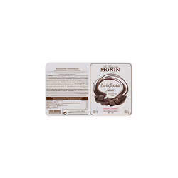 MONIN Premium Dark Chocolate Sauce 500ml for Frappes, Desserts, Cocktails, Hot Chocolates and Garnishes. Vegan, Allergen-Free. 100 Percent Natural