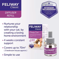 FELIWAY Classic 30 day Refill comforts cats, helps solve behavioural