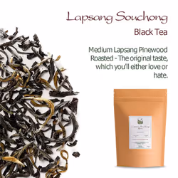 Lapsang Souchong Tarry Black Tea - Lap Sang Smokey Tea From Wuyi Mountains - Lightly Smoked 100g