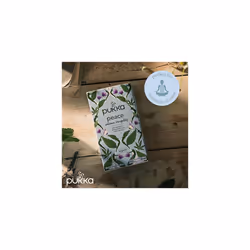 Pukka Herbs | Peace Organic Herbal Tea | Chamomile, Spearmint and Ashwagandha | 4 packs | 80 Sachets