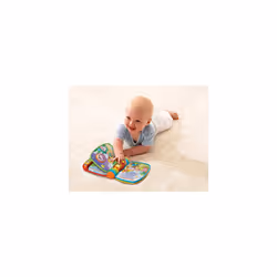 VTech Baby Musical Rhymes Book, Nursery Rhyme Book with 2 Modes of Play, Baby Sensory Toy with Music, Lights and Sound, Baby Book for Language Skills