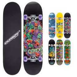Osprey | Complete Skateboard 31 x 8-inch, Double Kick 9 Ply Chinese Maple Deck for Kids, Teens Adult and Beginners, Piranha, ...