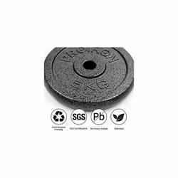 PROIRON Gym Quality Fitness Exercise Solid Cast Iron Weight Plate Discs 2 x 5KG