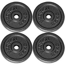PROIRON Gym Quality Fitness Exercise Solid Cast Iron Weight Plate Discs 4 x 2.5KG