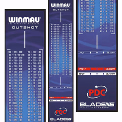 WINMAU Darts Mats - with oche lines and protection for your floor (Outshot)