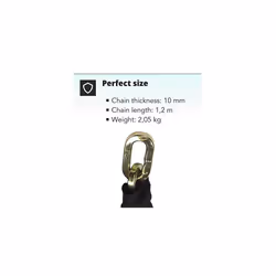 H&S 10mm x 1.2m Heavy Duty Motorcycle Motorbike Bike Bicycle Cycle Chain Lock Padlock (10mm Dia x 1200mm Length)