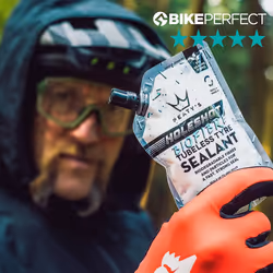 Peaty's Holeshot Biofibre Tubeless Tyre Sealant, Fast Acting Puncture Repair, Seals up to 6mm holes for MTB, Road and Gravel Bikes, uses Biodegradable