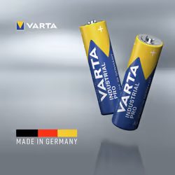 VARTA Industrial Pro AA Mignon Alkaline Batteries LR6 - 100-pack, Made in Germany