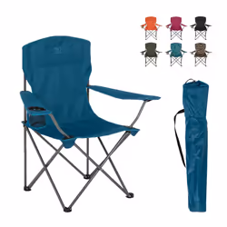 Highlander Camping Chair - Compact & Lightweight Folding Chair, 2.2kg, Portable Chair for Outdoors, Durable Steel Frame Arm C ...