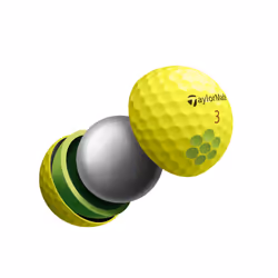 TaylorMade Unisex's Tour Response Golf Ball, Yellow, One Size