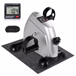 AGM Mini Bike, Mini Exercise Bike Leg Machine Digital Under Desk Bike Foot Cycle Arm & Leg Pedal Machine with LCD Screen Disp ...