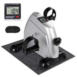 AGM Mini Bike, Mini Exercise Bike Leg Machine Digital Under Desk Bike Foot Cycle Arm & Leg Pedal Machine with LCD Screen Display