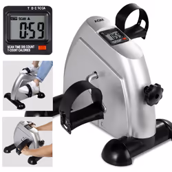 AGM Mini Bike, Mini Exercise Bike Leg Machine Digital Under Desk Bike Foot Cycle Arm & Leg Pedal Machine with LCD Screen Display