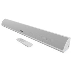 MAJORITY Snowdon | Bluetooth Sound Bar for TV | Built-in Subwoofer | 120 Watts 2.1 Channel Sound | RCA, Optical, and AUX Connection | Wall Mountable |