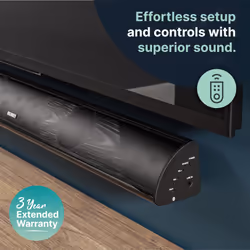 MAJORITY Snowdon | Bluetooth Sound Bar for TV | Built-in Subwoofer | 120 Watts 2.1 Channel Sound | RCA, Optical, and AUX Connection | Wall Mountable |