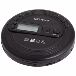 groov-e RETRO Radio CD Player - Personal FM Radio with CD-R, CD-RW, & MP3 Music Playback - Anti-Skip Protection, Programmable ...