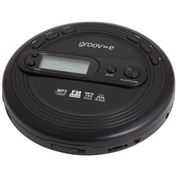 groov-e RETRO Radio CD Player - Personal FM Radio with CD-R, CD-RW, & MP3 Music Playback - Anti-Skip Protection, Programmable Tracks - Earphones