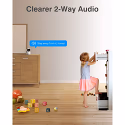 ANNKE Crater 2-2K WiFi Pan Tilt Smart Security Camera, Upgraded 3MP Baby/Pet Monitor, Indoor Camera 360-degree with Two-Way Audio, Human Motion