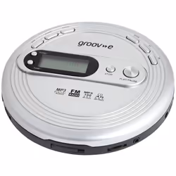 groov-e RETRO Radio CD Player - Personal FM Radio with CD-R, CD-RW, & MP3 Music Playback - Anti-Skip Protection, Programmable ...
