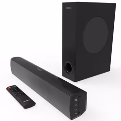 MAJORITY Bowfell Plus | Bluetooth Soundbar with Subwoofer | 100 Watt 2.1 Speaker Sound Bar for TV | Optical, RCA, USB, MP3, A ...