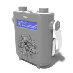 DAB DAB+ FM Radio Bathroom Shower, IPX5 Water Resistant Waterproof, Portable IPX5, Digital FM Radio & Wireless Bluetooth 5.0, Built-in Rechargeable